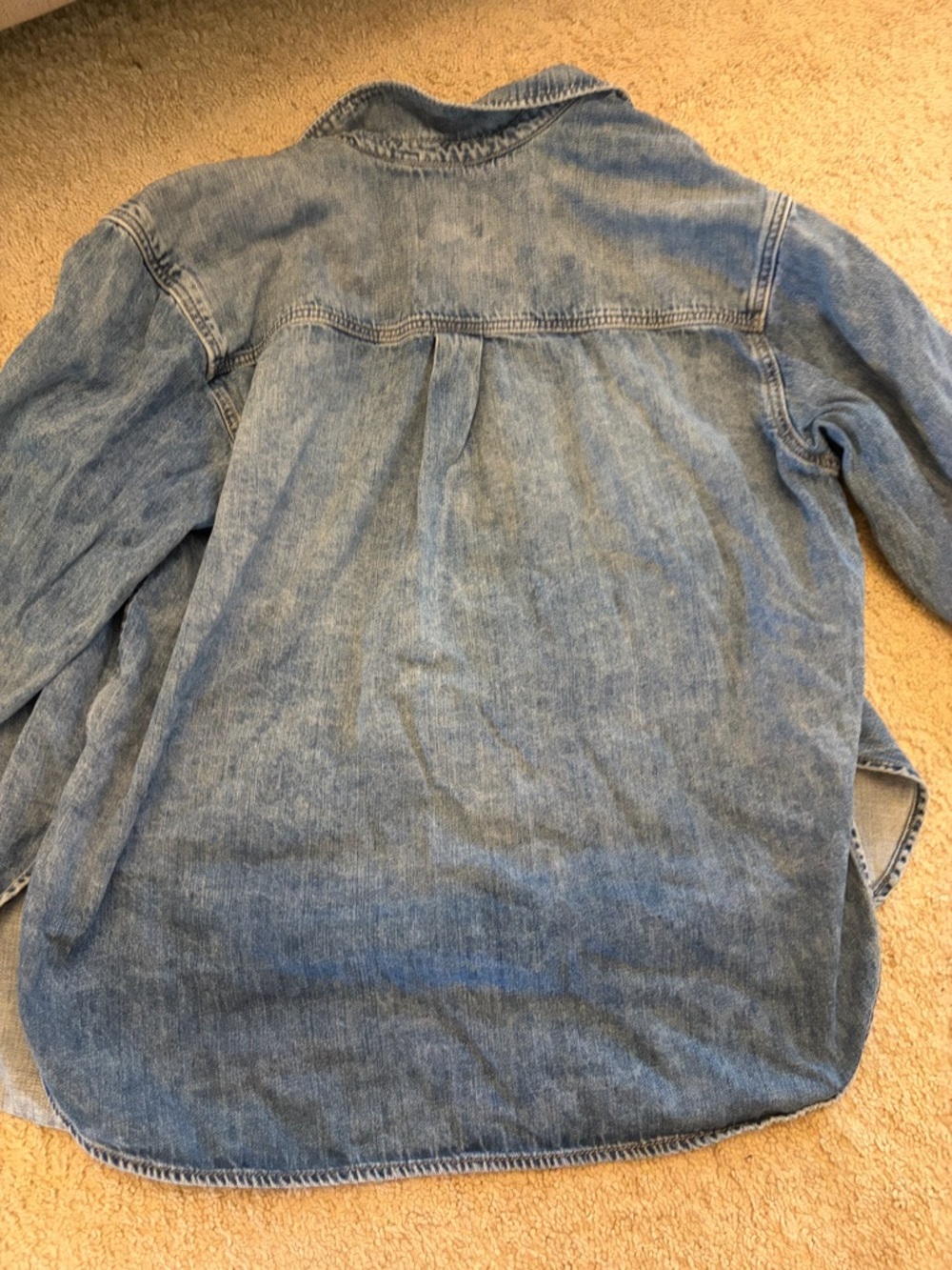 Universal Thread Light Blue Denim Button-Down Shirt - Picture 3 of 3